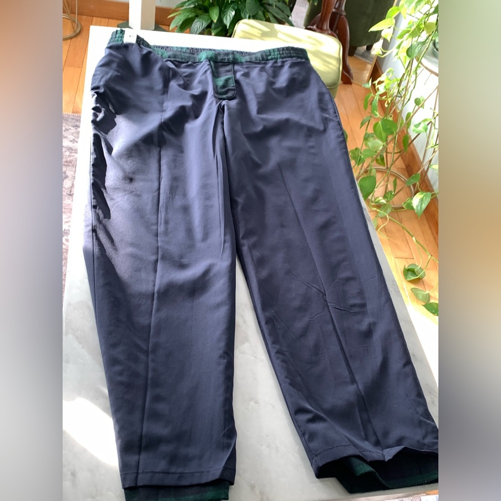 Talbots Lined Wool Blend Tartan Plaid Pants 12 - Picture 6 of 8